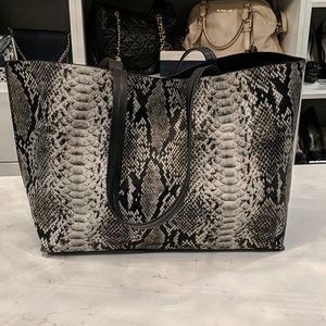 Summer & Rose Snakeskin Large Tote Bag